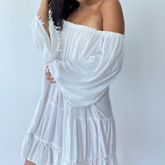 Be Boho flowy boho tiered tunic dress L - Picture 3 of 9